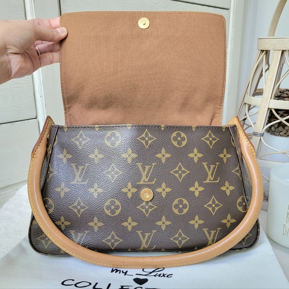 💕DISCONTINUED Very Rare LOUIS VUITTON Looping MINI Shoulder Bag Monogram - Picture 3 of 16